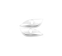 VDFNGFD Compatible avec Benz EC GLC GLS Classe W212 W205 2 pièces Voiture Texture Fibre de Carbone Siège Intérieur Panneau de Réglage Bouton Interrupteur Couverture Garniture(Sliver Panel Cover)