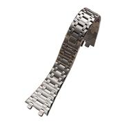 VDFNGFD Compatible avec le bracelet de montre AP Royal Oak Offshore en argent brossé, 42 mm, acier inoxydable massif, 28, concave-convexe 15710 26470