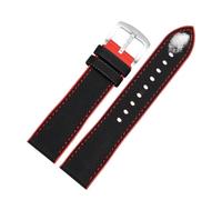 VDFNGFD Compatible avec le bracelet de montre Breitling CHRONOMAT AVENGER NAVITIMER SUPEROCEAN Bracelet en silicone plongée Remplacer les bracelets 20 22 24 mm(04 S silver,22x20mm)