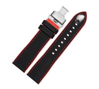 VDFNGFD Compatible avec le bracelet de montre Breitling CHRONOMAT AVENGER NAVITIMER SUPEROCEAN Bracelet en silicone plongée Remplacer les bracelets 20 22 24 mm(04 silver,21x18mm)