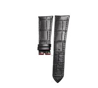 VDFNGFD Compatible avec le bracelet de montre en cuir d'alligator Rolex Cellini 50525(Coal Black)