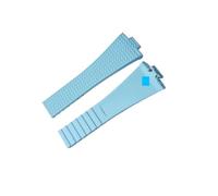 VDFNGFD Compatible avec le bracelet en fluoroélastomère CTS, compatible avec les montres Tissot Super Player de la série PRX (11 mm et 12 mm).(Sky Blue,12mm,Rose Gold Buckle)