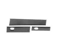 VDFNGFD Compatible avec les accessoires BMW Série 5 E60 2004-2010, intérieur en fibre de carbone, porte-gobelet d'eau, panneau de garniture, cadre, autocollants(Left-hand drive A)