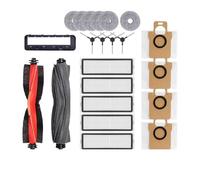 VDFNGFD Compatible avec Les Accessoires d'aspirateur Robot Xiaomi X20 Max /X20 Pro/D109GL /D102GL Rouleau Principal Brosse latérale, Filtre Hepa, Balai, Sac à poussière(Light Grey)