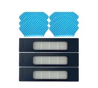 VDFNGFD Compatible avec Les aspirateurs Robots intelligents Midea M7, M7 Pro, M7 Evo, Eureka NER700, Balai, Chiffon, Brosse latérale, Ensemble de filtres HEPA, Accessoires for la Maison(Pink)