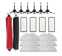 VDFNGFD Compatible avec Les aspirateurs Robots Q8 Max / Q5 Pro Plus, Rouleau, Brosse latérale, Filtre, serpillière, Sac à poussière, Accessoires et pièces détachées(White)