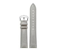 VDFNGFD Compatible avec les bracelets de montre en cuir Cartier - Compatible montres London for hommes et Ronde Solo for femmes(Gray silver,15mm)
