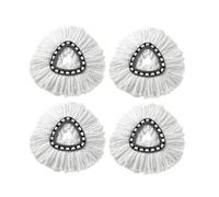 VDFNGFD Compatible avec Les systèmes O-Cedar et Vileda EasyWring 1, Tampon de vadrouille Lavable, Base tête rotative Triangulaire, Accessoires Brosse à récurer(Light Green)