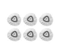 VDFNGFD Compatible avec Les systèmes O-Cedar et Vileda EasyWring 1, Tampon de vadrouille Lavable, Base tête rotative Triangulaire, Accessoires Brosse à récurer(Dark Grey)