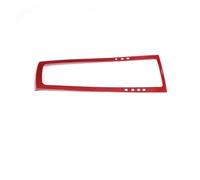 VDFNGFD Compatible avec Macan 2014-2020 Affichage de changement vitesse commande centrale Cadre décoratif Accessoires protection intérieure en fibre carbone(Red carbon fiber)