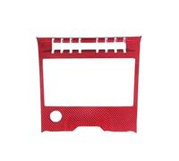 VDFNGFD Couvercle de panneau de commutateur de climatisation de console en fibre de carbone rouge compatible avec Lamborghini URUS 2018-2021