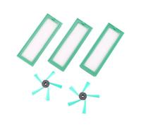 VDFNGFD Ensemble d'accessoires compatibles avec Les Robots aspirateurs Kobold VR200 et VR300-3 filtres HEPA et 2 brosses latérales
