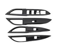 VDFNGFD Garniture de couvercle de bouton de lève-vitre et d'accoudoir de porte intérieure en ABS, compatible avec les accessoires de voiture Mitsubishi Outlander 2013-2019