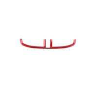 VDFNGFD Garniture de couvercle de ventilation de climatiseur central de tableau de bord en fibre de carbone compatible avec Kia Morning Picanto 2021-2023 LHD(Red)