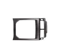 VDFNGFD Garniture de couverture cadre sortie ventilation rangée arrière en fibre carbone ABS/chrome compatible avec les accessoires voiture Land Rover Range Evoque 2014-2018(Oak grain)