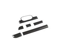 VDFNGFD Garniture de panneau de commande central en fibre de carbone, compatible avec les modèles 911 718 2013-2019 Boxster Cayman, accessoires d'intérieur de voiture(Carbon Fiber Black)