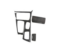 VDFNGFD Garniture de panneau de commande centrale de voiture en fibre de carbone, compatible avec la BMW Série 5 F10 2011-2017, accessoires d'intérieur de voiture