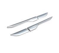 VDFNGFD Garniture de protection for grille d'aération latérale de voiture, compatible avec Land Rover Range Rover Evoque 2012, 2013, 2014, 2015, 2016, 2017, 2018(Silver)