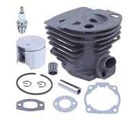 VDFNGFD Kit Cylindre-Piston Compatible avec tronçonneuse Husqvarna 51 Rancher: Ensemble Cylindre + Piston + roulement à Aiguilles de Rechange