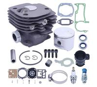 VDFNGFD Kit Cylindre-Piston de 52 mm Compatible avec tronçonneuse Husqvarna 372XP 371 365 362 375K à Gros alésage. Remplacer Les pièces d'application 503 93 72