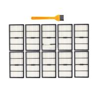 VDFNGFD Kit d'accessoires for aspirateur Robot S9/S9+, Rouleau, Brosse latérale Principale, filtres HEPA et Sac à poussière de Remplacement(Set11)