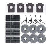 VDFNGFD Kit de pièces de Rechange compatibles avec aspirateur X40 Ultra/X40 Pro/S30 Pro Ultra, Brosse latérale, Sac à poussière