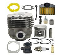 VDFNGFD Kit de Soufflet d'admission Piston Cylindre 50 mm Compatible avec la tronçonneuse Husqvarna 365 362 371 372 XP Remplace Le Filtre à air 503909271 W Ket