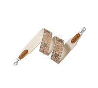 VDFNGFD Large bandoulière en Sangle à Fleurs de Luxe, Compatible avec Le Sac Kelly Evelyn, Remplacement Messager Unique, Sacs Sangles(Brown Silver Buckle,W 5cm L 70cm)