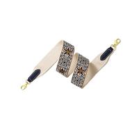 VDFNGFD Large bandoulière en Sangle à Fleurs de Luxe, Compatible avec Le Sac Kelly Evelyn, Remplacement Messager Unique, Sacs Sangles(Blue Gold Buckle,W 5cm L110cm)