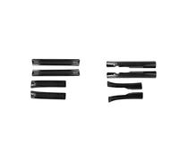 VDFNGFD Lot de 8 protections intérieures de coffre arrière en acier inoxydable noir, compatibles avec Hyundai SX2 KONA (2024-2025)(8pcs black)