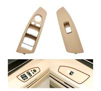 VDFNGFD Remplacement du Panneau de Couverture de commutateur de lève-vitre de Porte Avant intérieure de Voiture Compatible avec BMW série 7 F01 F02 730 735 740 745 750 760(Beige One Pair)