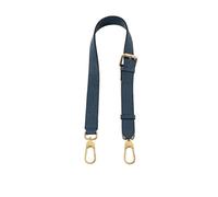 VDFNGFD Sangle bandoulière réglable en Cuir de Vache, Accessoires Conversion compatibles avec la Transformation du Mini Sac Longchamp, 46.5cm-67cm(Deep Blue Gold)