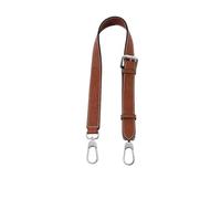 VDFNGFD Sangle bandoulière réglable en Cuir de Vache, Accessoires Conversion compatibles avec la Transformation du Mini Sac Longchamp, 46.5cm-67cm(Brown Silver)