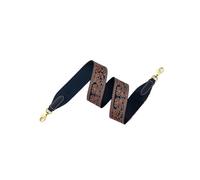 VDFNGFD Sangle de Sac bandoulière Transformation Compatible avec Kelly Evelyne Hermes Herbag Toile Messager Ceinture Accessoires(Blue Gold,W 5cm Length100cm)