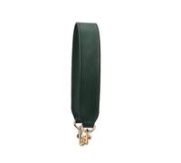 VDFNGFD Sangle de Sac en Cuir 58 cm, poignée Courte, Ceinture d'épaule, Boucle dorée, Compatible avec Les Femmes, Accessoire Remplacement à Main, 3,8 Large(Dark Green,Silver Buckle)