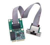 vdha Carte Réseau Mini PCIE Gigabit Carte Ethernet RJ45 à Port Unique Port COM Carte LAN Ethernet Fixe pour Ordinateur PC