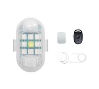 vdha Indicateur de Flash sans 2,4 G, Signal de Télécommande Anti-Collision avec 9 Perles de Lampe, Rechargeable par USB