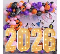 Vdhfgso Chiffres Lumineux for chapiteau de 1,20 m de Haut - Décoration de fête géante: lumières LED Blanc Chaud for Baby Shower, Remise de diplôme, Anniversaires(Number 2026,2.3ft)