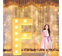 Vdhfgso Grandes Lettres Lumineuses DIY 1,2 m : Panneau de Mousse prédécoupé géant for décoration de fête prénatale, d'anniversaire ou de Mariage(Letter F,4ft)