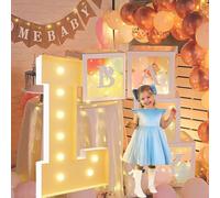 Vdhfgso Lettres Lumineuses géantes de 1,2 m for chapiteau: décoration de fête Blanc Chaud, Grande veilleuse à Paillettes for Mariage, Anniversaire, Remise de diplôme, Baby Shower(Letter L,4ft)