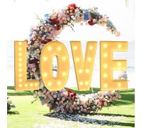 Vdhfgso Lettres Lumineuses géantes for chapiteau de 1,2 m de Haut : Grandes Lettres de fête Blanc Chaud for chapiteau - Parfait for Mariage, Remise de diplôme, Noël, fête(Letters Love,2.3ft)