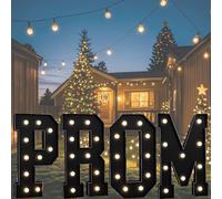 Vdhfgso Lettres Lumineuses prédécoupées de 1,2 m, Cadre prédécoupé, Chiffres géants en mosaïque à LED Noirs for décoration de fête de Remise de diplôme, de Bal, de Baby Shower(3.3ft)