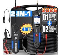 VDIAGTOOL V200 Pro Testeur de Sonde de Circuit Automobile, Traceur de Cable Disjoncteur Électriques, Outil Détecteur Circuit Ouvert et Court 12V/24V AC/DC, Testeur de Composants/Relai/Fusible/Remorque