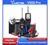 VDIAGTOOL V500 Pro Testeur de circuit automobile Sonde de circuit électrique V500Pro Outil de recherche de disjoncteur 2-en-1 9/30V Multimètre/Oscilloscope/Test d'injecteur pour circuits ouverts et VD