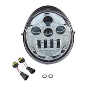 Vdifsvb Avant Phares V pour Rod pour VRSCF pour VRSC pour VRSCR 2002-2017 Phare Avant À LED 60 W Moto Feux Croisement Route Compatible avec Moto Headlight(Chrome)