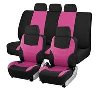 Vdifsvb Ensemble Housses Siège Voiture Course Universelles Polyester Bleu Motif Losanges Accessoires Protection Intérieure 4 Ou 9 Pièces Housse Siege Voiture(Pink)