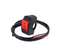 Vdifsvb Moto Phare Projecteur LED Double Lentille Pour Moto 60 W 12 V, Feu Antibrouillard Auxiliaire Bicolore, Feux De Croisement Et De Route(3 Wire switch)