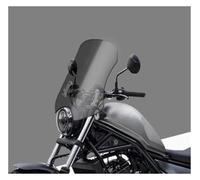Vdifsvb Pare-Brise de Moto pour Pare-Brise Avant Modifié CM300 CM500, Pare-Brise Avant, Pare-Pluie, Miroir + Support Universel en Acier Inoxydable 304 Moto Pare-Brise(Smoke Gray 45CM)
