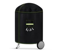 VDISRR Housse Barbecue Exterieur pour Weber 57 cm, 600D Oxford Résistante Bache Barbecue Rond Ø77 x 90 cm Couverture de Grill Anti-Vent/Anti-UV/Anti-l'eau/Anti-l'Humidité/Antipoussière