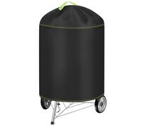 VDISRR Housse Barbecue Exterieur Rond, 420D Oxford Bache Barbecue Exterieur Protection Ø77 x 90 cm, Anti-Vent/Solei/l'eau, Housse Plancha Convient la Plupart des Grills